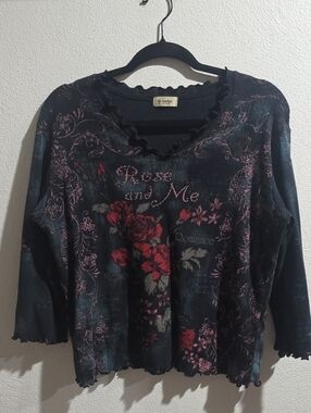 Cactus Y2K Rose  Cotton T-Shirt
